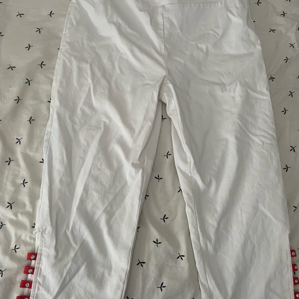 Joseph Ribkoff Elegant Cream Capri/Cropped pants